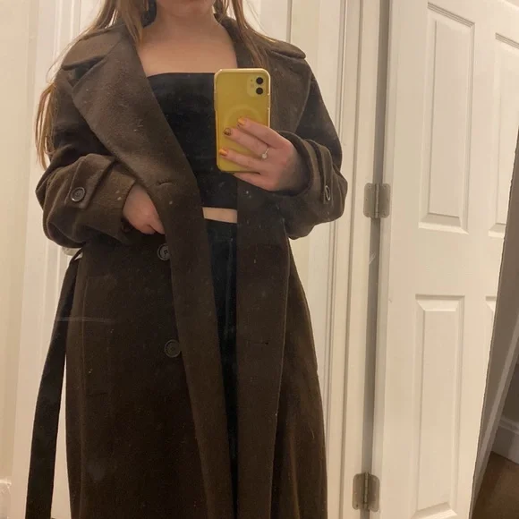 Vintage Wool Anne Klein long coat - Picture 3 of 7